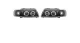 Set faruri Audi A3 (8l), 01.1996-12.1999, montare fata, stanga+dreapta, H1+H1; manual; negru, transparent; Tuning; halogen, JUN YAN