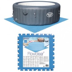 Protec?ii podea piscina, 8 buc., albastru, 58220 foto