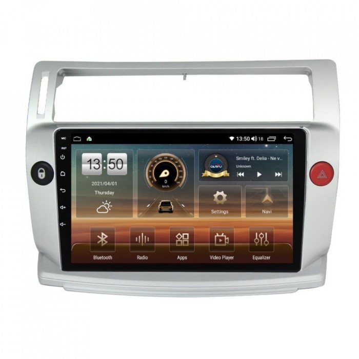Navigatie dedicata cu Android Citroen C4 I 2004 - 2009, 8GB RAM, Radio GPS Dual