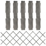 vidaXL Garduri din spalier, 5 buc., gri, 180x60 cm, lemn masiv de brad