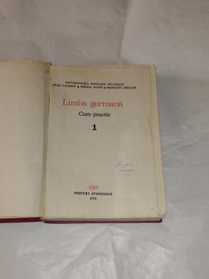 JEAN LIVESCU \ EMILIA SAVIN - LIMBA GERMANA Curs practic Vol.1. foto