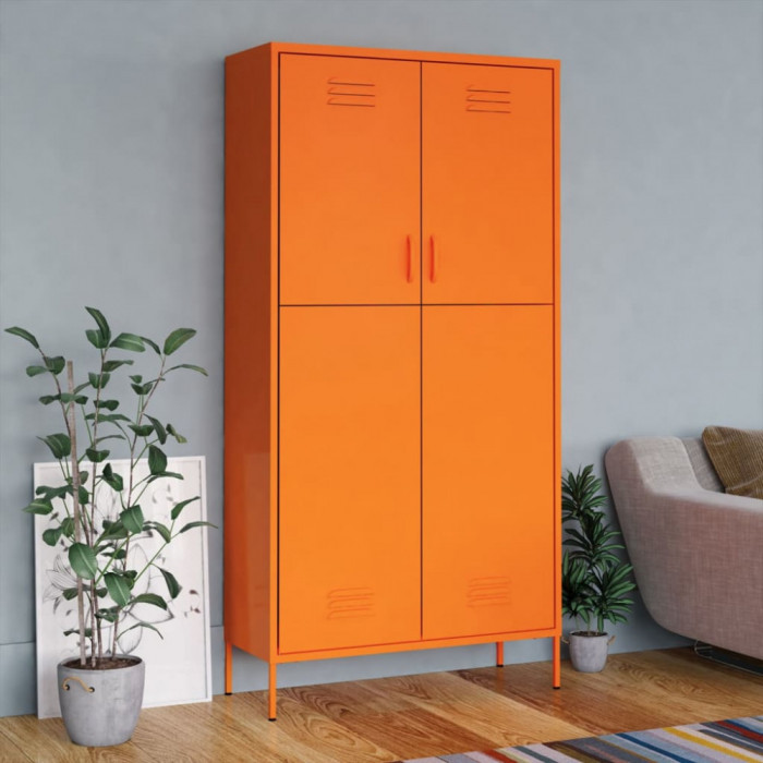 Sifonier, portocaliu, 90x50x180 cm otel GartenMobel Dekor