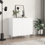 VidaXL Servante, 2 buc., alb, 40x35x70 cm, lemn prelucrat