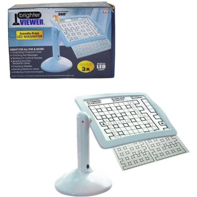 Lupa de birou cu iluminare LED, Zoom 3 X, Brighter Viewer foto