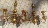 Set Aplice Bronz Stil Francez, 68cm, Antichitati, Lustra Bronz