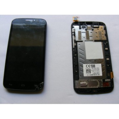 Display LCD (Touch Fisurat) Alcatel OT Pop C7 Negru Orig Swap foto