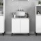 Gossi dulap de chiuveta, alb, 58x33x60 cm, lemn prelucrat
