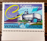 Ukraina 1999 , Europa, 50 de ani ai Consiliului Europei serie 1v Mnh, Nestampilat