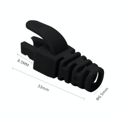 Manson protectie mufa RJ45, negru (100buc) RJ45-CAP-BK foto