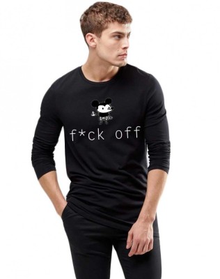 Bluza barbati neagra - f*ck off Mickey Mouse - XL foto