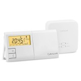 Termostat de ambient pentru centrala, wireless, Salus 091FLRFv2, programabil, protectie la inghet, afisaj digital, IP30, alb