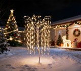 Strom decorativ tip salcie MagicHome, 384 LED alb cald, 180 cm