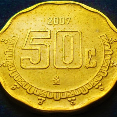 Moneda 50 CENTAVOS - MEXIC, anul 2007 * cod 3443