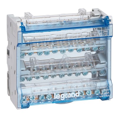 Bloc distributie repartitor modular 4P 125A 6M Legrand 400408 foto