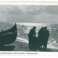 522 - Basarabia, Moldova, Fishermen on the Black Sea - old postcard - unused