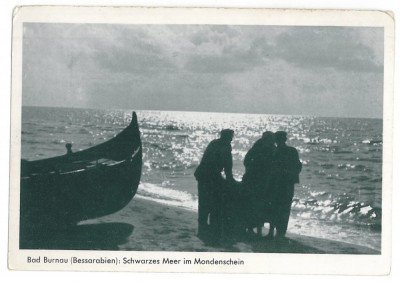 522 - Basarabia, Moldova, Fishermen on the Black Sea - old postcard - unused foto