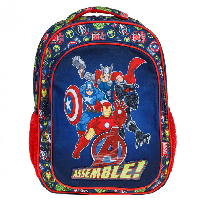 Ghiozdan de scoala Avengers, 33 x 16 x 45 cm, 25 l, Multicolor