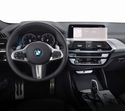 Folie Protectie Navigatie BMW X4 2019-2021, Duragon, protectie Display Navigatie, silicon Transparent, Anti-zgarieturi, kit instalare foto