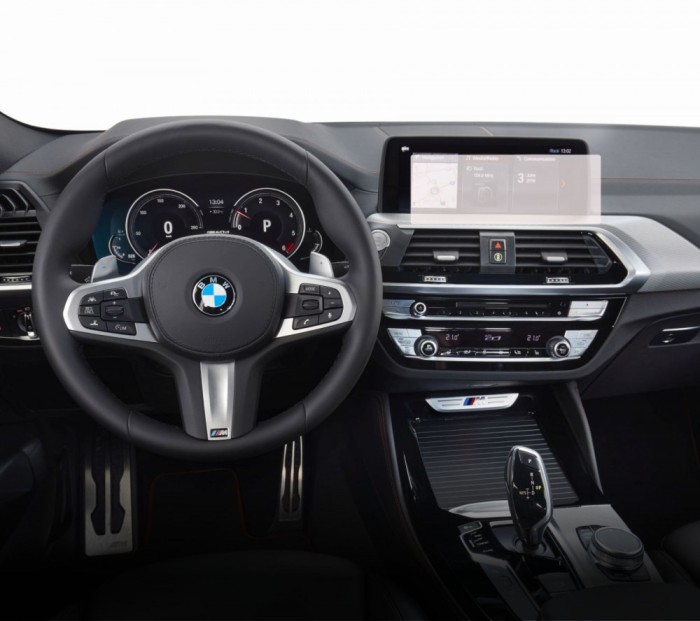 Folie Protectie Navigatie BMW X4 2019-2021, Duragon, protectie Display Navigatie, silicon Transparent, Anti-zgarieturi, kit instalare