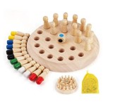 Joc educativ de memorie din lemn Memory Chess