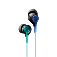 Casti audio in-ear cu fir fosforescent TDK SIE20, albastru/verde, frecventa 20 Hz-20000 Hz foto
