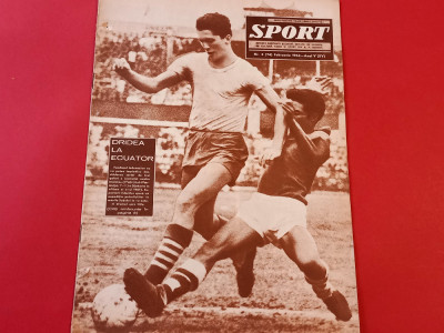 Revista &amp;quot;SPORT&amp;quot; nr.3/1962 PETROLUL Ploiesti; rugby Grivita foto