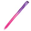 Extensie Păr Ombre Mov Roz 51cm cu Clips -  Extensie Dreaptă Sintetică, Volum Instant, Accesorii Păr