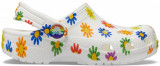 Saboti Crocs Kids&#039; Classic Seasonal Print Clog Alb - White/Multi