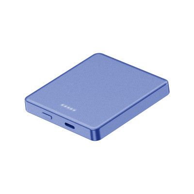 Baterie Magnet 10.000 Albastru mAh 15w subtire cu incarcare rapida fara Fir Mini portabil pentru telefon mobil pentru iPhone 12 Samsung S21 foto