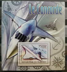 BC299,BURUNDI, COLITA+BLOC MNH, AVIATIE, CONCORDE foto