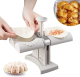 Masina cu cap dublu pentru ravioli FUXHBFB, otel inoxidabil/plastic, gri, 17 x 20 cm