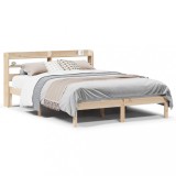 Cumpara ieftin Cadru de pat fara saltea, 150x200 cm, lemn masiv pin