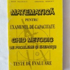 I. Pelteacu E. Badescu - Matematica - Examenul de capacitate - Ghid metodic de probleme si exercitii