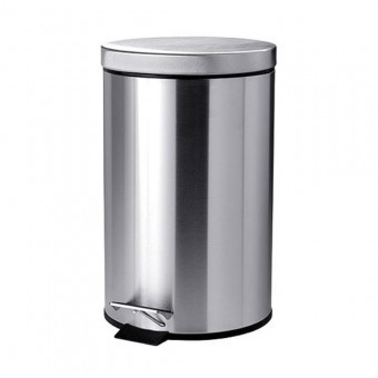 Cos de gunoi cu pedala, cilindric, Strend Pro Easyhome SB-430, inox, 3 L foto