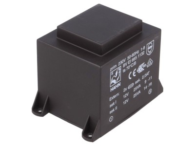 Transformator PCB &amp;icirc;ncapsulat 50VA 230VAC foto