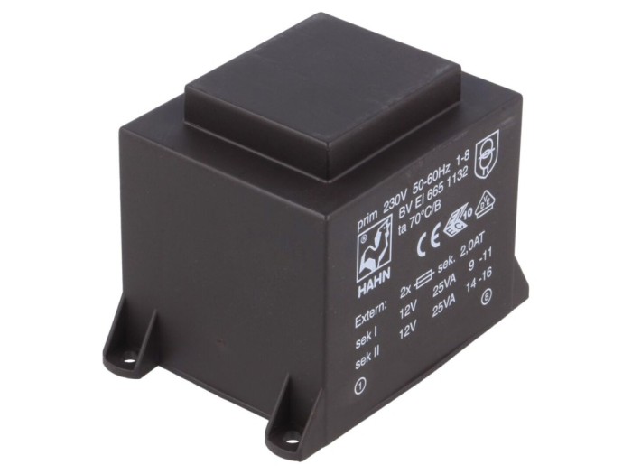 Transformator PCB &icirc;ncapsulat 50VA 230VAC
