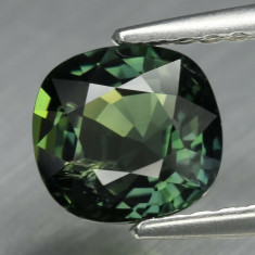 ~ &amp;gt; &amp;gt; SAFIR NATURAL VERDE - 1,16 ct. Certificat de Autenticitate - NETRATAT ! ! foto