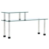 VidaXL Raft de bucătărie, transparent, 45x16x26 cm, sticlă securizată 249523