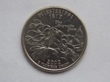 QUARTER DOLLAR 2002 USA -COMEMORATIV-MISSISSIPPI