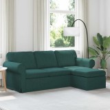 vidaXL Canapea Verde &icirc;nchis 215 x 138 x 80 cm țesătură 42024337