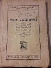 Mica zootehnie 1945 profesor Baicoianu foto