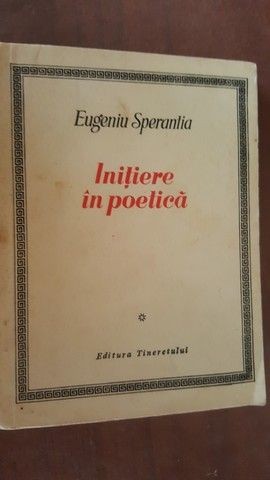 Initiere in poetica- Eugenia Sperantia