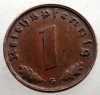 2.520 GERMANIA WWII 1 REICHSPFENNIG 1939 G, Europa, Bronz