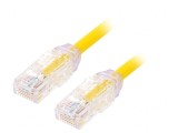 Patch Cord Galben U/UTP Cat6a 0.5m LSZH 28AWG