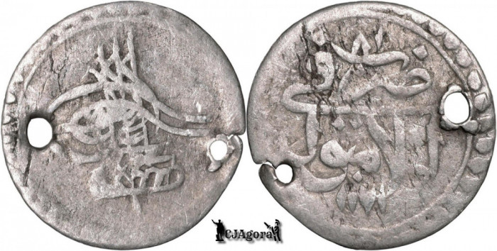 1768 (1171AH 81), AR Para - Mustafa al III-lea - Islambul - Imperiul Otoman