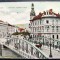Kolozsvar Cluj 1910 - Ferenc Jozsef Utca - Bulevardul - printata, color, foarte animata, circulata la Budapesta, timbru intact, stampila lizibila