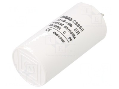 Condensator pentru Motoare 25uF 450V &amp;plusmn;5% foto