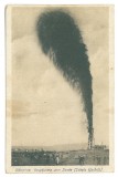 2842 - CAMPINA, Prahova, Eruptia unei sonde Romania - old postcard - used - 1920, Circulata, Printata