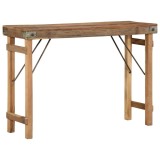 Masă consolă, 110x35x76 cm, lemn masiv reciclat