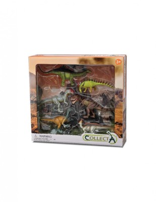 Set 6 figurine Dinozauri pictate manual WB Collecta foto